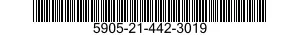 5905-21-442-3019 RESISTOR,FIXED,WIRE WOUND,INDUCTIVE 5905214423019 214423019
