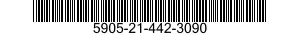 5905-21-442-3090 RESISTOR,FIXED,WIRE WOUND,INDUCTIVE 5905214423090 214423090