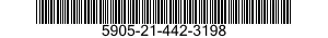 5905-21-442-3198 RESISTOR,FIXED,WIRE WOUND,NONINDUCTIVE 5905214423198 214423198