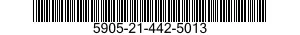 5905-21-442-5013 RESISTOR,FIXED,WIRE WOUND,INDUCTIVE 5905214425013 214425013