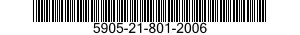 5905-21-801-2006 RESISTOR,FIXED,FILM 5905218012006 218012006