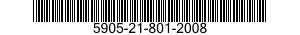 5905-21-801-2008 RESISTOR,FIXED,FILM 5905218012008 218012008