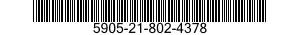 5905-21-802-4378 RESISTOR,FIXED,WIRE WOUND,INDUCTIVE 5905218024378 218024378