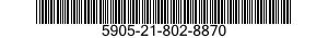 5905-21-802-8870 RESISTOR,FIXED,WIRE WOUND,NONINDUCTIVE 5905218028870 218028870