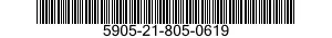 5905-21-805-0619 RESISTOR,VARIABLE,WIRE WOUND,NONPRECISION 5905218050619 218050619