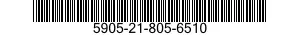 5905-21-805-6510 RESISTOR,FIXED,WIRE WOUND,NONINDUCTIVE 5905218056510 218056510
