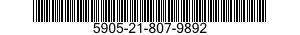5905-21-807-9892 RESISTOR,FIXED,WIRE WOUND,INDUCTIVE 5905218079892 218079892