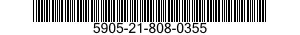 5905-21-808-0355 RESISTOR,VARIABLE,WIRE WOUND,PRECISION 5905218080355 218080355