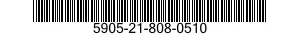 5905-21-808-0510 RESISTOR,VARIABLE,WIRE WOUND,NONPRECISION 5905218080510 218080510