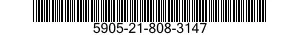 5905-21-808-3147 RESISTOR,FIXED,WIRE WOUND,NONINDUCTIVE 5905218083147 218083147