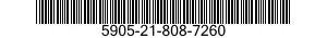 5905-21-808-7260 RESISTOR,FIXED,WIRE WOUND 5905218087260 218087260