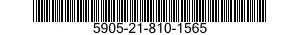 5905-21-810-1565 RESISTOR,FIXED,WIRE WOUND,NONINDUCTIVE 5905218101565 218101565