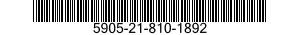 5905-21-810-1892 RESISTOR,FIXED,WIRE WOUND,INDUCTIVE 5905218101892 218101892