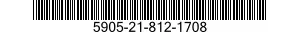 5905-21-812-1708 RESISTOR,FIXED,COMPOSITION 5905218121708 218121708