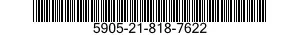 5905-21-818-7622 RESISTOR,FIXED,COMPOSITION 5905218187622 218187622