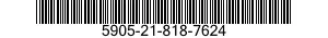 5905-21-818-7624 RESISTOR,FIXED,COMPOSITION 5905218187624 218187624