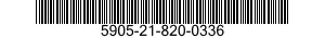 5905-21-820-0336 RESISTOR,FIXED,COMPOSITION 5905218200336 218200336