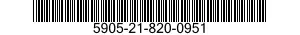 5905-21-820-0951 RESISTOR,VARIABLE,NONWIRE WOUND,NONPRECISION 5905218200951 218200951