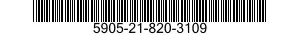 5905-21-820-3109 RESISTOR,VARIABLE,WIRE WOUND,NONPRECISION 5905218203109 218203109