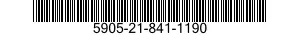 5905-21-841-1190 RESISTOR,FIXED,WIRE WOUND,INDUCTIVE 5905218411190 218411190
