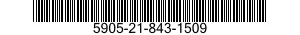5905-21-843-1509 RESISTOR,FIXED,FILM 5905218431509 218431509