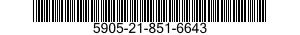 5905-21-851-6643  5905218516643 218516643