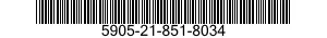 5905-21-851-8034 RESISTOR,FIXED,COMPOSITION 5905218518034 218518034