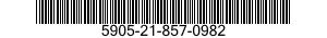 5905-21-857-0982 RESISTOR,FIXED,WIRE WOUND,NONINDUCTIVE 5905218570982 218570982