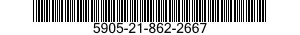 5905-21-862-2667 RESISTOR,VARIABLE,WIRE WOUND,PRECISION 5905218622667 218622667