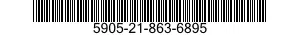 5905-21-863-6895 RESISTOR,FIXED,WIRE WOUND,INDUCTIVE 5905218636895 218636895