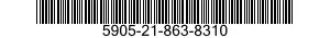 5905-21-863-8310 RESISTOR,FIXED,COMPOSITION 5905218638310 218638310