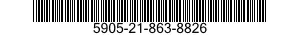 5905-21-863-8826 RESISTOR,FIXED,FILM 5905218638826 218638826