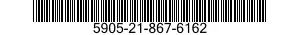 5905-21-867-6162 RESISTOR,FIXED,COMPOSITION 5905218676162 218676162
