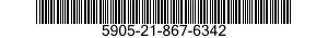 5905-21-867-6342 RESISTOR,FIXED,COMPOSITION 5905218676342 218676342