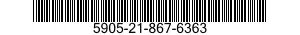 5905-21-867-6363 RESISTOR,FIXED,COMPOSITION 5905218676363 218676363