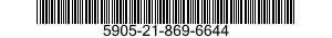 5905-21-869-6644 RESISTOR,FIXED,COMPOSITION 5905218696644 218696644