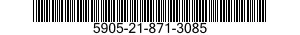 5905-21-871-3085 RESISTOR,FIXED,WIRE WOUND,NONINDUCTIVE 5905218713085 218713085