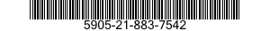 5905-21-883-7542 RESISTOR NETWORK,FIXED,FILM 5905218837542 218837542