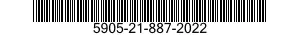 5905-21-887-2022 RESISTOR,FIXED,FILM 5905218872022 218872022