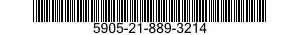 5905-21-889-3214 RESISTOR,FIXED,WIRE WOUND,INDUCTIVE 5905218893214 218893214
