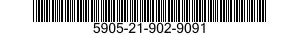 5905-21-902-9091 RESISTOR,FIXED,WIRE WOUND,INDUCTIVE 5905219029091 219029091