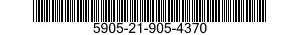 5905-21-905-4370 RESISTOR,FIXED,FILM 5905219054370 219054370