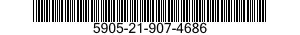 5905-21-907-4686 RESISTOR,FIXED,WIRE WOUND,NONINDUCTIVE 5905219074686 219074686