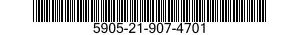 5905-21-907-4701 RESISTOR,FIXED,WIRE WOUND,NONINDUCTIVE 5905219074701 219074701