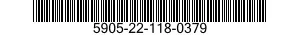 5905-22-118-0379 RESISTOR ASSORTMENT 5905221180379 221180379