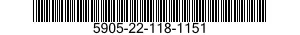 5905-22-118-1151 RESISTOR,VARIABLE 5905221181151 221181151