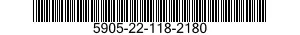 5905-22-118-2180 RESISTOR,FIXED,FILM 5905221182180 221182180