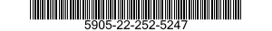 5905-22-252-5247 RESISTOR 5905222525247 222525247