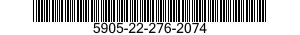 5905-22-276-2074  5905222762074 222762074