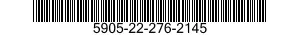 5905-22-276-2145 RESISTOR,FIXED,FILM 5905222762145 222762145